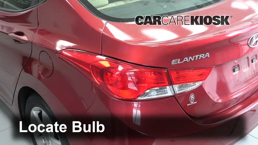 2013 Hyundai Elantra GLS 1.8L 4 Cyl. Sedan (4 Door) Lights Tail Light (replace bulb)